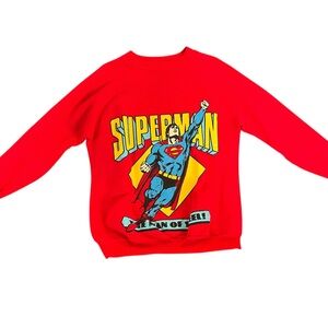 Vintage 90’s Superman Graphic Red Sweatshirt